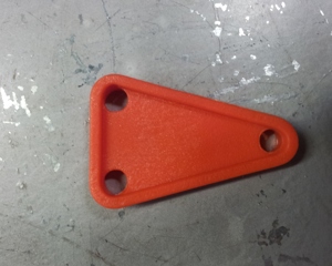 Plastic height adjuster triangle